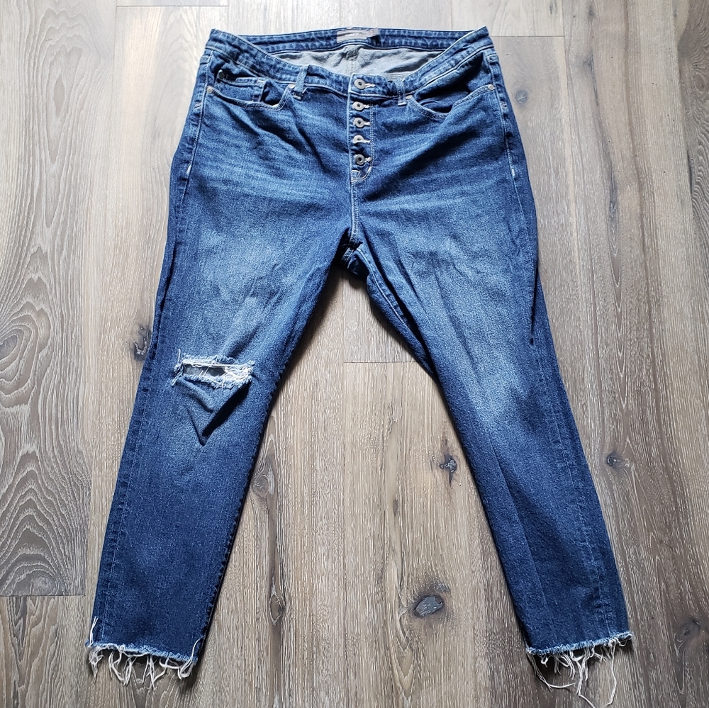 Torrid, Plus Size, Button Down Jeans - image 1